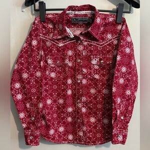 Cowgirl Hardware girls western snap shirt